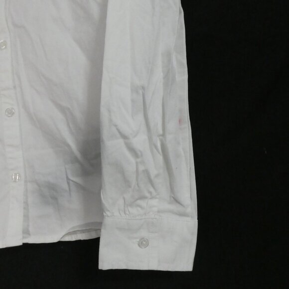 OLD NAVY | medium regular (8) | Solid White Button-Up Dress Shirt | NWT - Picture 10 of 16